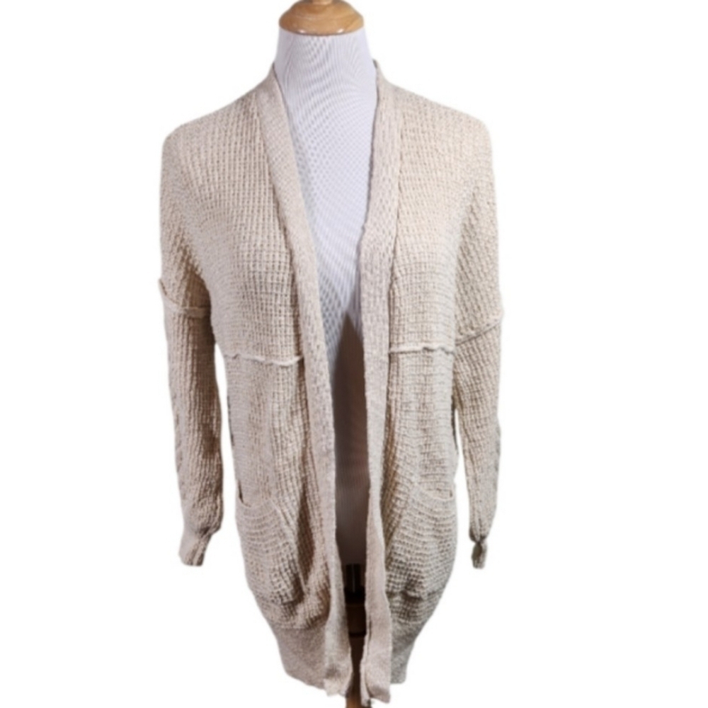 Anthropologie IF IT WERE ME Oversized Cardigan Sweater Oatmeal sz XS